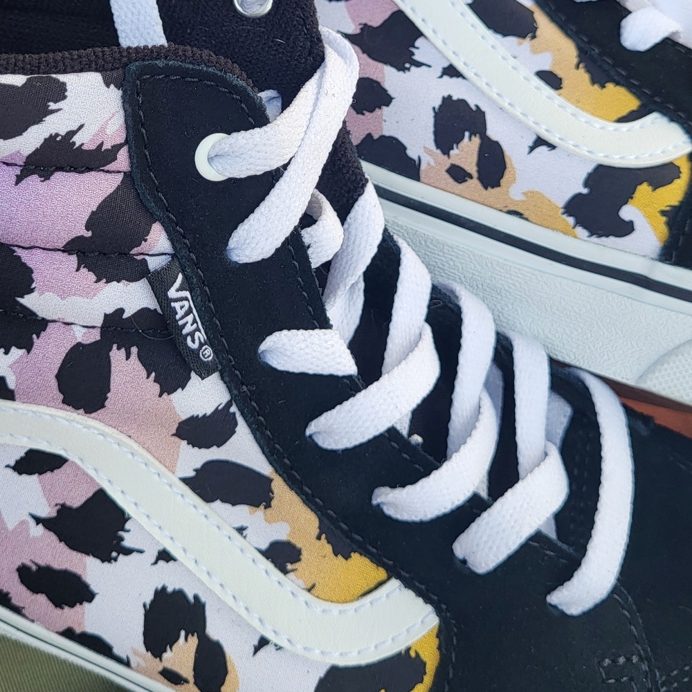 NWOT size 6 youth Vans Filmore Hi high top leopard print running shoes s…‎ - Picture 6 of 8